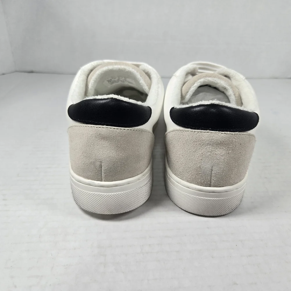 Steve Madden Rezume Silver Glitter Star Sneakers with Suede Women's Size 7 - Picture 4 of 11
